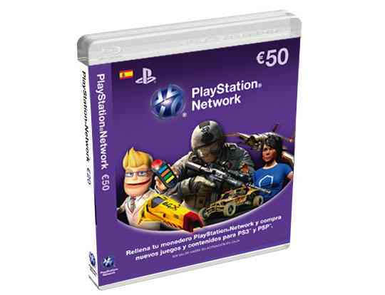 Tarjeta Prepago Sony Playstation 50 Euros Ps3 Psp Ps Vita
